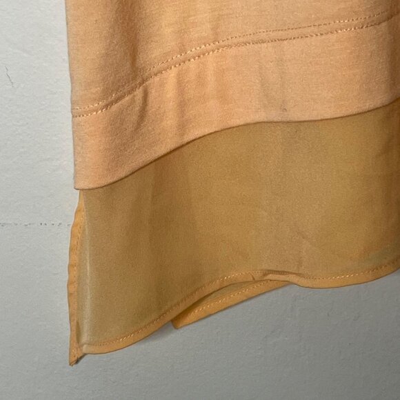 Soft Surroundings Willa‎ Short Sleeve Tee Tunic Peach Orange Size Medium - Picture 6 of 8